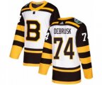 Adidas Boston Bruins #74 Jake DeBrusk Authentic White 2019 Winter Classic NHL Jersey