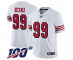 San Francisco 49ers #99 DeForest Buckner Limited White Rush Vapor Untouchable 100th Season Football Jersey