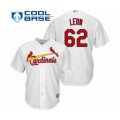 St. Louis Cardinals #62 Daniel Ponce de Leon Authentic White Home Cool Base Baseball Player Jersey