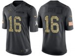 Los Angeles Rams #16 Jared Goff Stitched Black NFL Salute to Service Limited Jerseys