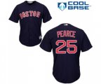 Boston Red Sox #25 Steve Pearce Replica Navy Blue Alternate Road Cool Base Baseball Jersey