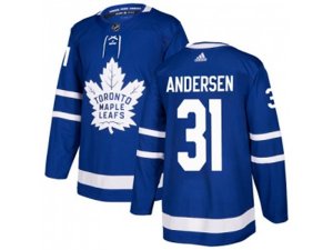 Toronto Maple Leafs #31 Frederik Andersen Blue Home Authentic Stitched NHL Jersey