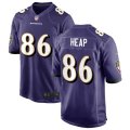 Baltimore Ravens #86 Todd Heap Nike Purple Vapor Limited Player Jersey