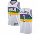 New Orleans Pelicans #1 Zion Williamson Swingman White Basketball Jersey - City Edition