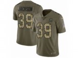 Chicago Bears #39 Eddie Jackson Limited Olive Camo Salute to Service NFL Jersey