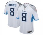 Tennessee Titans #8 Marcus Mariota Game White Football Jersey