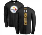 Pittsburgh Steelers #93 Dan McCullers Black Backer Long Sleeve T-Shirt