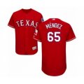 Texas Rangers #65 Yohander Mendez Red Alternate Flex Base Authentic Collection Baseball Player Jersey
