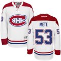 Montreal Canadiens #53 Victor Mete Authentic White Away NHL Jersey