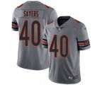 Chicago Bears #40 Gale Sayers Limited Silver Inverted Legend Football Jersey