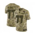 New England Patriots #77 Michael Bennett Limited Camo 2018 Salute to Service Football Jersey