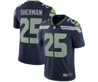 Seattle Seahawks #25 Richard Sherman Steel Blue Team Color Vapor Untouchable Limited Player Football Jersey
