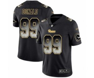 Los Angeles Rams #99 Aaron Donald Limited Black Smoke Fashion Football Jersey