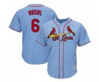 St. Louis Cardinals #6 Stan Musial Replica Light Blue Alternate Cool Base Baseball Jersey