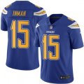 Los Angeles Chargers #15 Dontrelle Inman Limited Electric Blue Rush Vapor Untouchable NFL Jersey