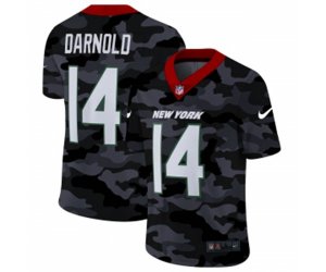 New York Jets #14 Sam Darnold Men\'s Nike 2020 Black CAMO Vapor Untouchable Limited Stitched NFL Jersey