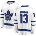 Toronto Maple Leafs #13 Mats Sundin Fanatics Branded White Away Breakaway NHL Jersey