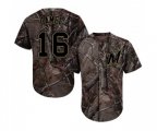 Milwaukee Brewers #16 Ben Gamel Authentic Camo Realtree Collection Flex Base Baseball Jersey