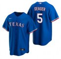 Texas Rangers #5 Corey Seager Blue Cool Base Stitched Baseball Jersey