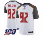 Tampa Bay Buccaneers #92 William Gholston White Vapor Untouchable Limited Player 100th Season Football Jersey