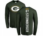 Green Bay Packers #87 Jace Sternberger Green Backer Long Sleeve T-Shirt