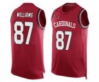 Arizona Cardinals #87 Maxx Williams Limited Red Player Name & Number Tank Top Football Jersey