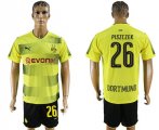 2017-18 Dortmund 26 PISZCZEK Home Soccer Jersey