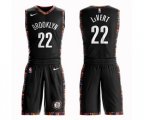 Brooklyn Nets #22 Caris LeVert Authentic Black Basketball Suit Jersey - City Edition