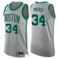 Boston Celtics #34 Paul Pierce Authentic Gray NBA Jersey - City Edition