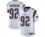New England Patriots #92 James Harrison White Vapor Untouchable Limited Player Football Jersey