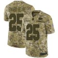 Kansas City Chiefs #25 Clyde Edwards-Helaire Camo Stitched Limited 2018 Salute To Service Jersey