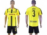 Dortmund #3 Joo Ho Home Soccer Club Jersey