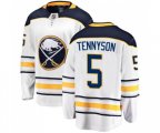 Buffalo Sabres #5 Matt Tennyson Fanatics Branded White Away Breakaway NHL Jersey