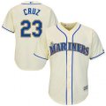 Seattle Mariners #23 Nelson Cruz Replica Cream Alternate Cool Base MLB Jersey