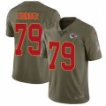 Kansas City Chiefs #79 Parker Ehinger Limited Olive 2017 Salute to Service NFL Jersey
