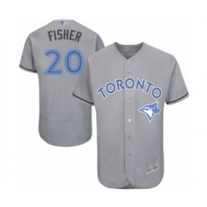 Toronto Blue Jays #20 Derek Fisher Authentic Gray 2016 Father\'s Day Fashion Flex Base Baseball Player Jersey