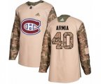 Montreal Canadiens #40 Joel Armia Authentic Camo Veterans Day Practice NHL Jersey