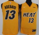 Miami Heat #13 Edrice Adebayo Yellow Swingman Basketball Jersey
