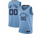 Memphis Grizzlies Customized Swingman Blue Finished Basketball Jersey Statement Edition