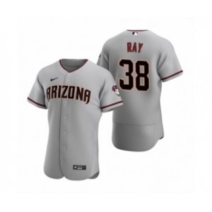 Arizona Diamondbacks #38 Robbie Ray Nike Gray Authentic 2020 Road Jersey