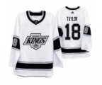 Los Angeles Kings #18 Dave Taylor 2019-20 Heritage White Throwback 90s Hockey Jersey