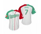 Julio Urias Los Angeles Dodgers Two-Tone Mexican Heritage Night Cool Base Jersey