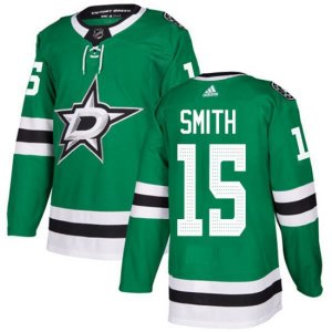 Dallas Stars #15 Bobby Smith Premier Green Home NHL Jersey