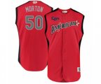 Tampa Bay Rays #50 Charlie Morton Authentic Red American League 2019 Baseball All-Star Jersey