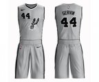 San Antonio Spurs #44 George Gervin Swingman Silver Basketball Suit Jersey Statement Edition