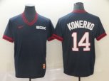 Chicago White Sox #14 Paul Konerko Navy Blue M&N MLB Jersey