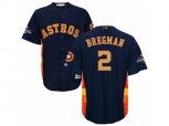 Houston Astros #2 Alex Bregman Navy 2018 Gold Program Cool Base Stitched Baseball Jersey