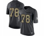 Los Angeles Chargers #78 Trent Scott Limited Black 2016 Salute to Service Football Jersey