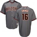 Arizona Diamondbacks #16 Chris Owings Replica Grey Road Cool Base MLB Jersey
