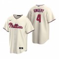 Nike Philadelphia Phillies #4 Scott Kingery Cream Alternate Stitched Baseball Jersey